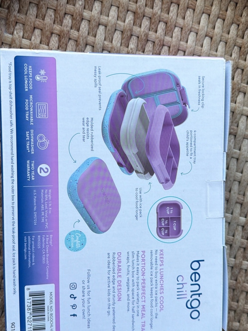 bentgo chill Kids Lunch Box - Purple